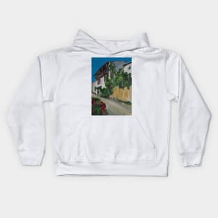 Spanish House With Grapevine Kids Hoodie